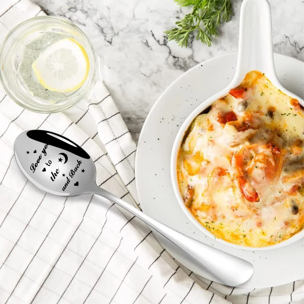 Ложка для кави з гравіюванням Love you to the Moon and Back, фото №5