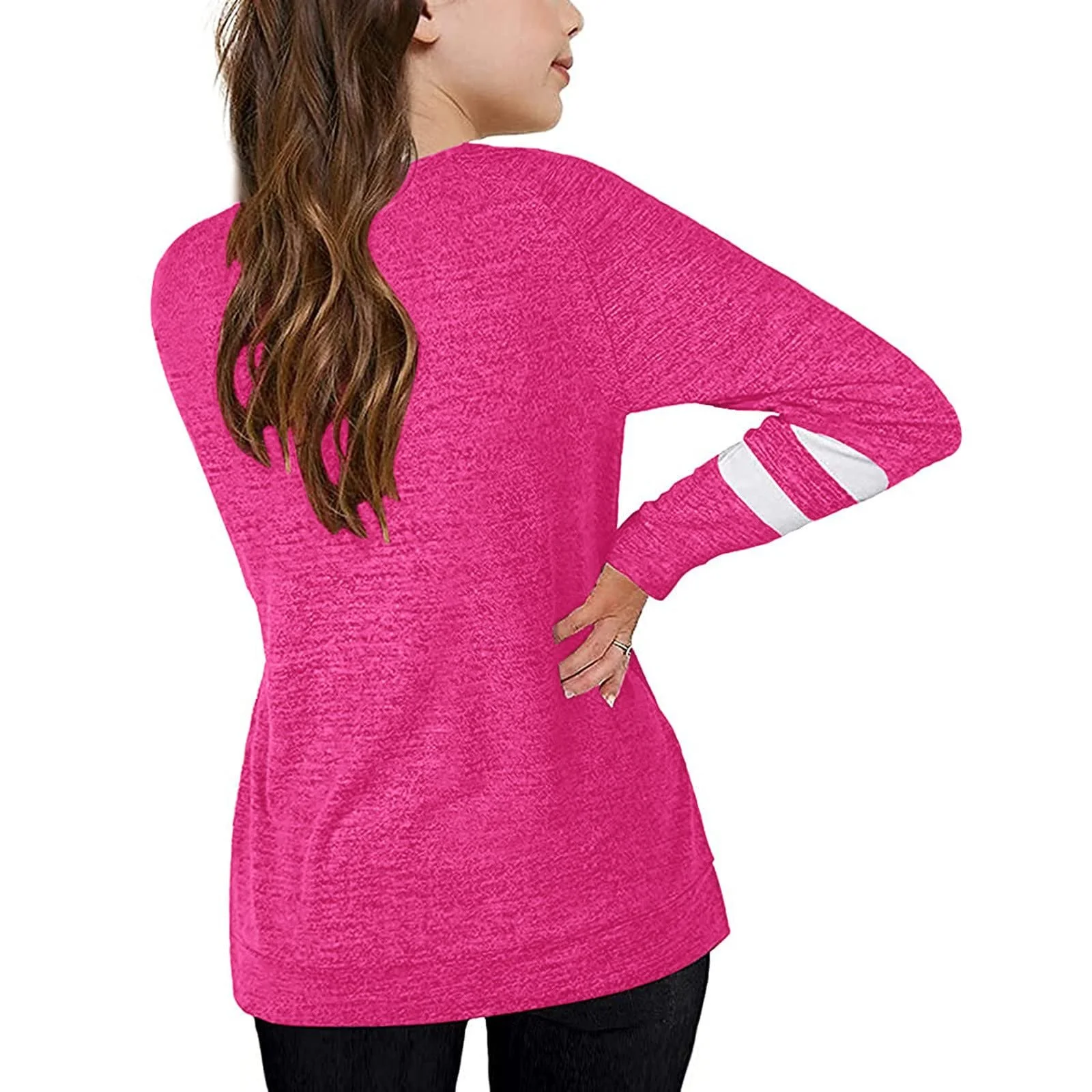 Туника для младенцев Generisch 3164, с длинными рукавами, мягкая, в полоску, удобная детская повседневная толстовка, фото №5