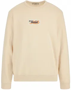 Чоловічий бежевий світшот GUESS JEANS / Розмір L - Фото 1