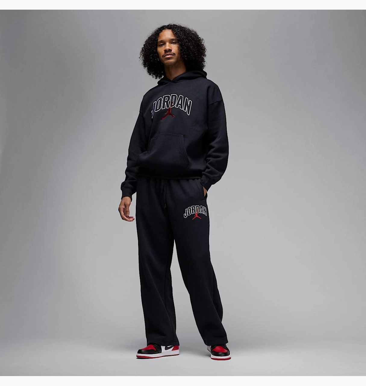Спортивний костюм Air Jordan M Flt Flc Po Black L, фото №1