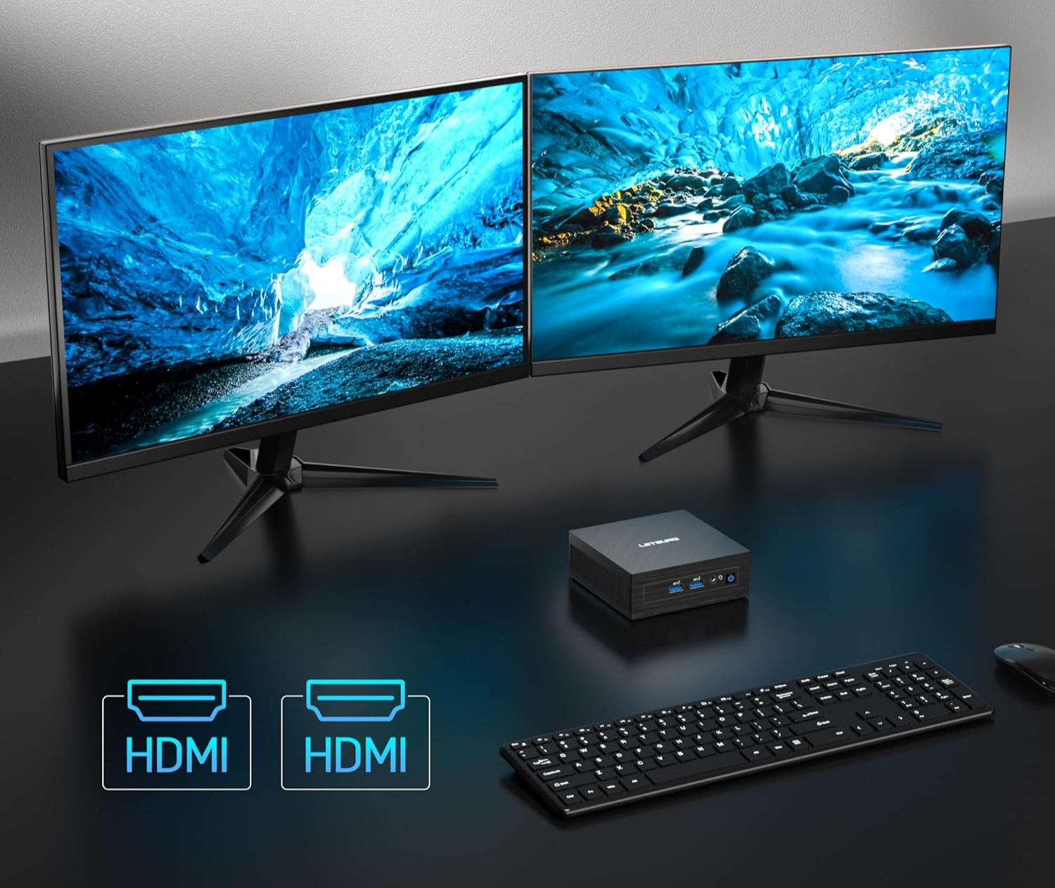 Міні ПК Letsung Golite 11 / Intel Celeron N4020C / RAM 6GB / SSD 128GB / 2 x HDMI / LAN / Wi-Fi 5 / Bluetooth 4.2 / Windows 11 / Чорний, фото №7 Міні ПК Letsung Golite 11 / Intel Celeron N4020C / RAM 6GB / SSD 128GB / 2 x HDMI / LAN / Wi-Fi 5 / Bluetooth 4.2 / Windows 11 / Чорний, фото №7