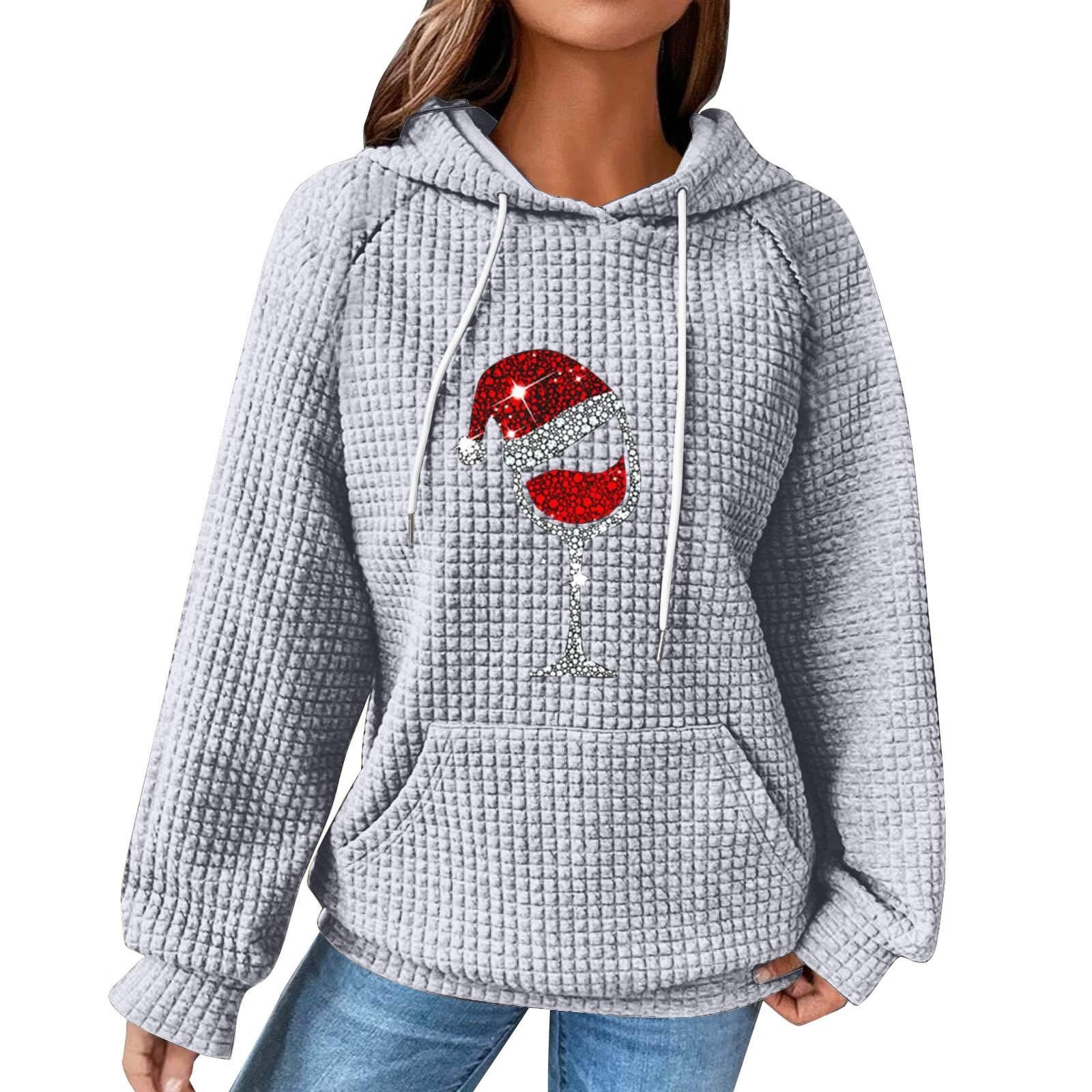 Рождественский джемпер Qixiu Женский Худи Санта Клаус Рождественский Худи Свитшот Уличный Стиль Oversize Длинный Рукав Рождественский Пуловер Топы для Подростков, фото №1 Рождественский джемпер Qixiu Женский Худи Санта Клаус Рождественский Худи Свитшот Уличный Стиль Oversize Длинный Рукав Рождественский Пуловер Топы для Подростков, фото №1