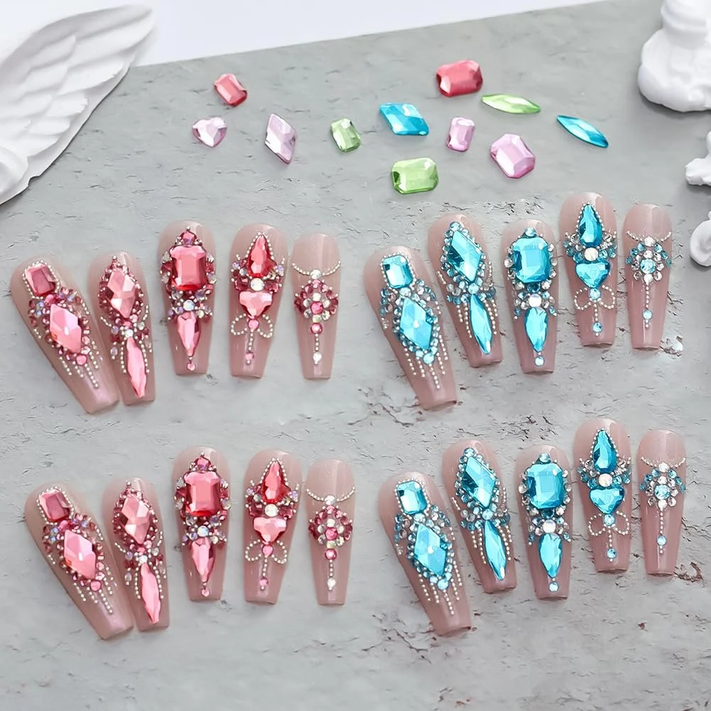 Стразы для ногтей Зеленый 980шт, фото №5