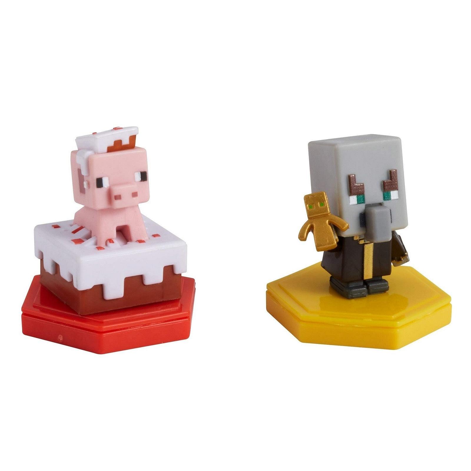 Мініфігурки Mattel Minecraft Earth Boost, набір з 2 штук, 5 см, рожевий / сірий, фото №2
