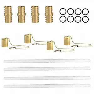 Ліхтар Yeeda Комплект для винної пляшки Пальник, Каністра, Вуличний для внутрішнього дворика, 4 довговічні гноти - Фото 1