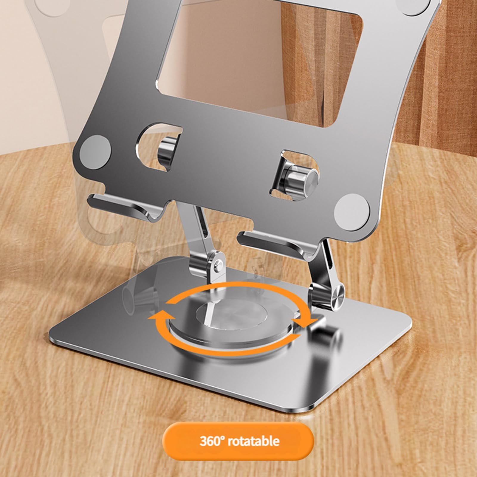 Підставка для ноутбука, мобільних телефонів, планшета, багатофункціональна, настільна, для лінивих, обертається на 360 градусів, складна, регульована, фото №4