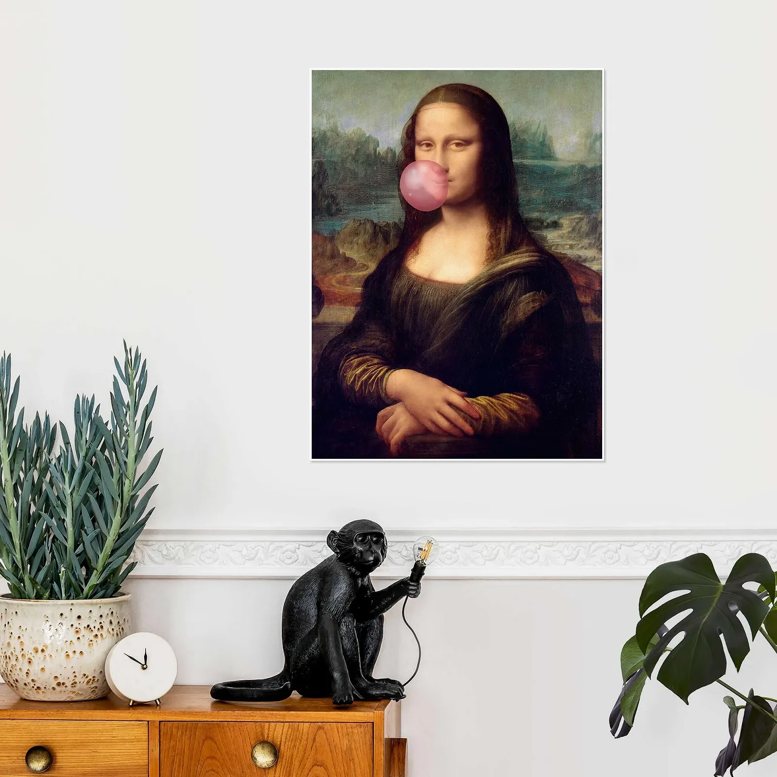 Постер Mona Lisa with Bubblegum 50x70 см, фото №6