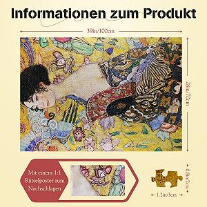 Пазл MISITU Gustav Klimt 2000 деталей synthetic.ua - Фото 1