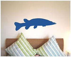 Наклейка на стіну Samunshi Pike Контурна порізка 120 x 36 см Чорний synthetic.ua - Фото 1