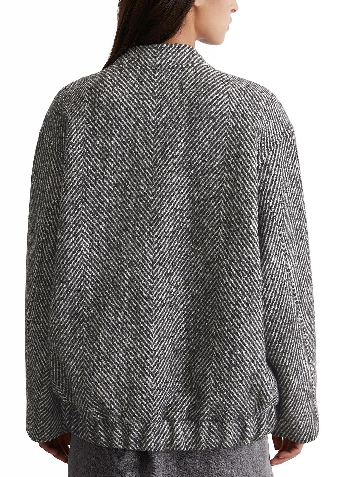 Перехідна куртка Marc O'Polo Denim Жіноча з візерунком ялинкою, Relaxed Fit, фото №4