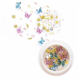 Украшение для ногтей Бабочка Healvian Набор 18 коробок Разные формы synthetic.ua - Фото 1