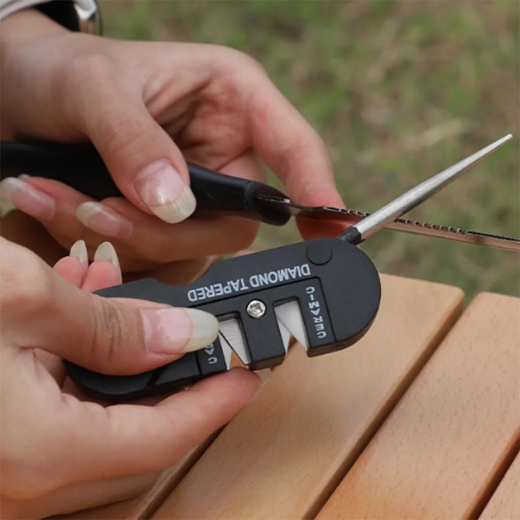 Точилка для ножів міні-кишенькова для кемпінгу, походів та кухні, фото №6