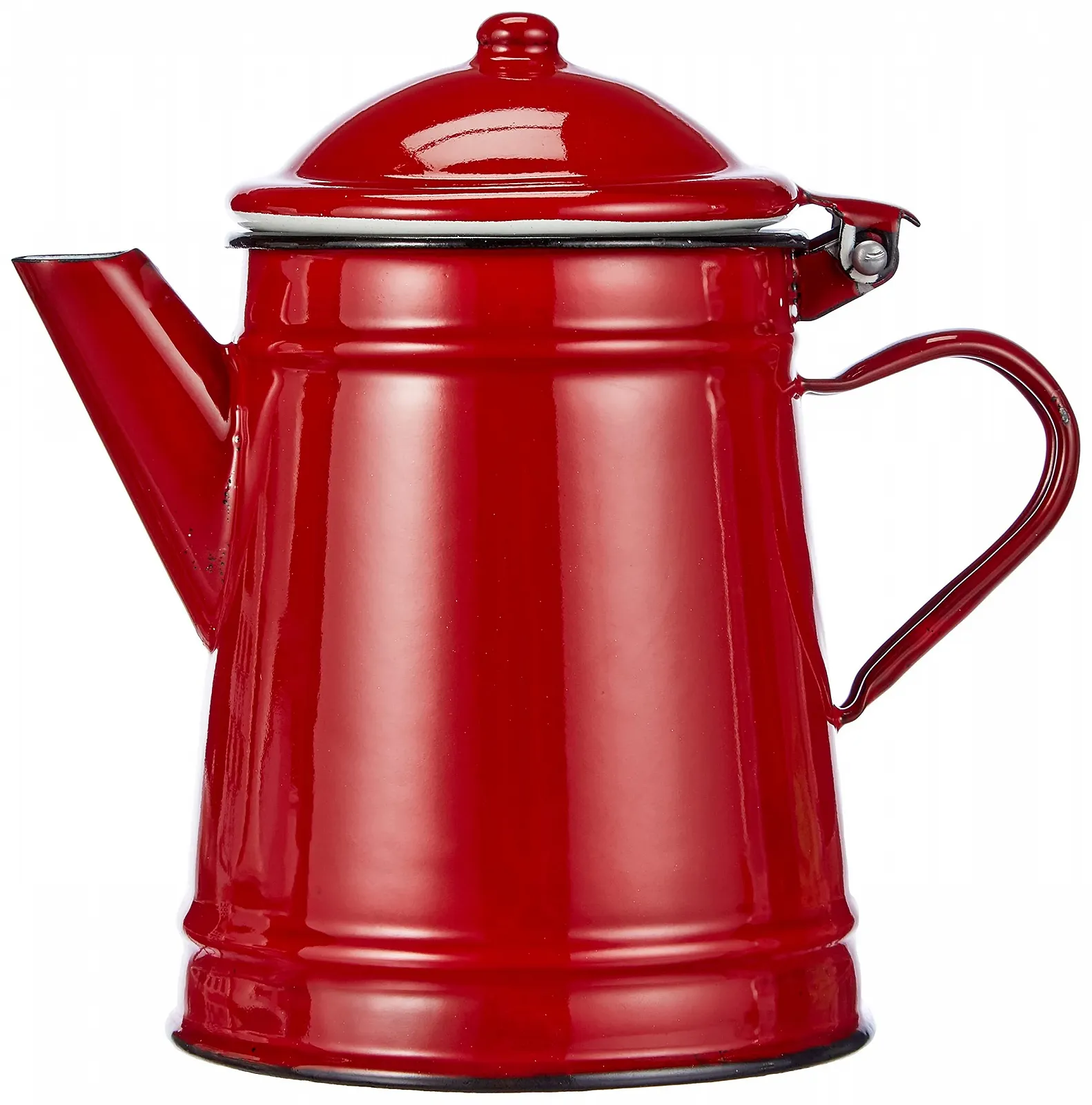 Кавник конічний IBILI Roja 1 л Емальована сталь червоний, 10 x 10 x 20 см, фото №2