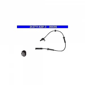 Датчик частоты вращения колеса ATE 24.0711-6281.3 для BMW, передняя ось - Фото 1