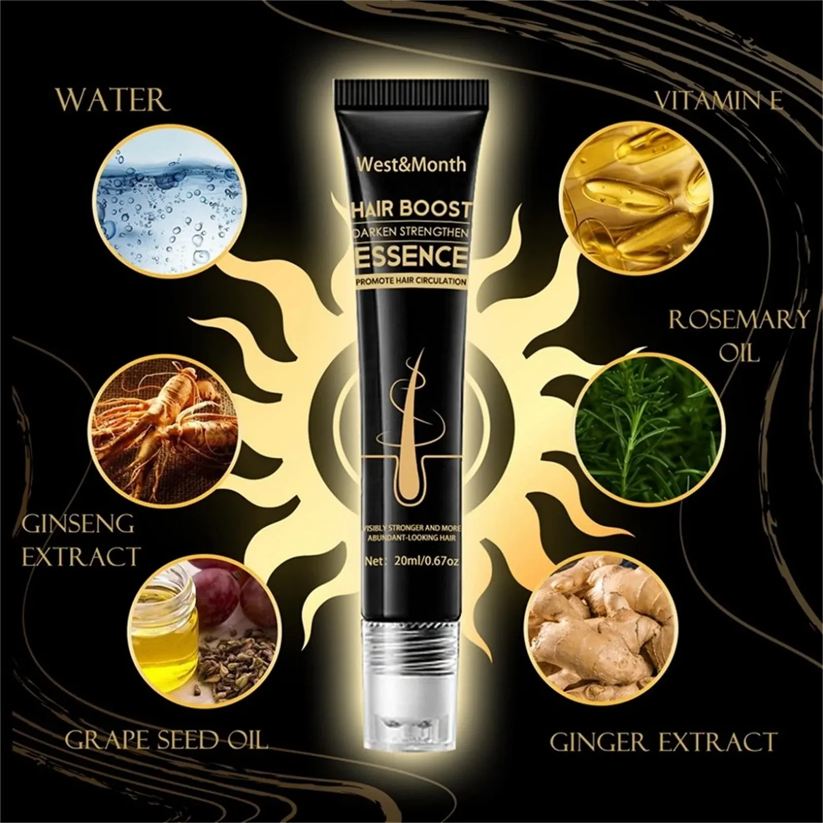 Сироватка для волосся з роликом Regrowth Organic, Засіб проти випадіння волосся, фото №7