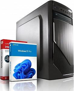 Комп'ютер ПК Shinobee 6849 / Intel Core i7-2600 / RAM 16GB / SSD 256GB + HDD 1TB / LAN / WiFI / Windows 11 / Black - Фото 1
