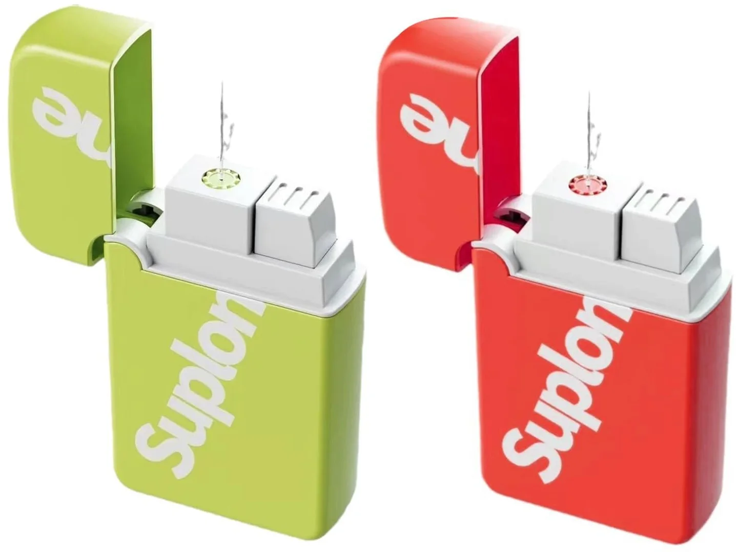 Водяной пистолет зажигалка / 2 шт. / Красный и зеленый, фото №1