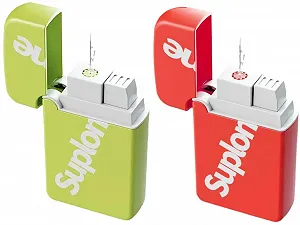 Водяной пистолет зажигалка / 2 шт. / Красный и зеленый - Фото 1