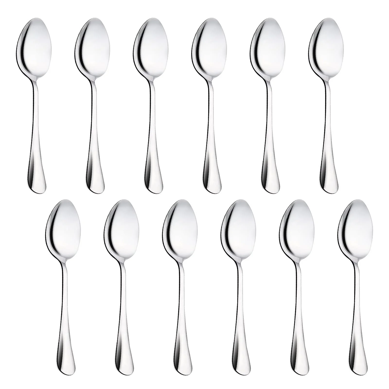 Ложка чайна з нержавіючої сталі набір 12 шт 14 см, фото №1