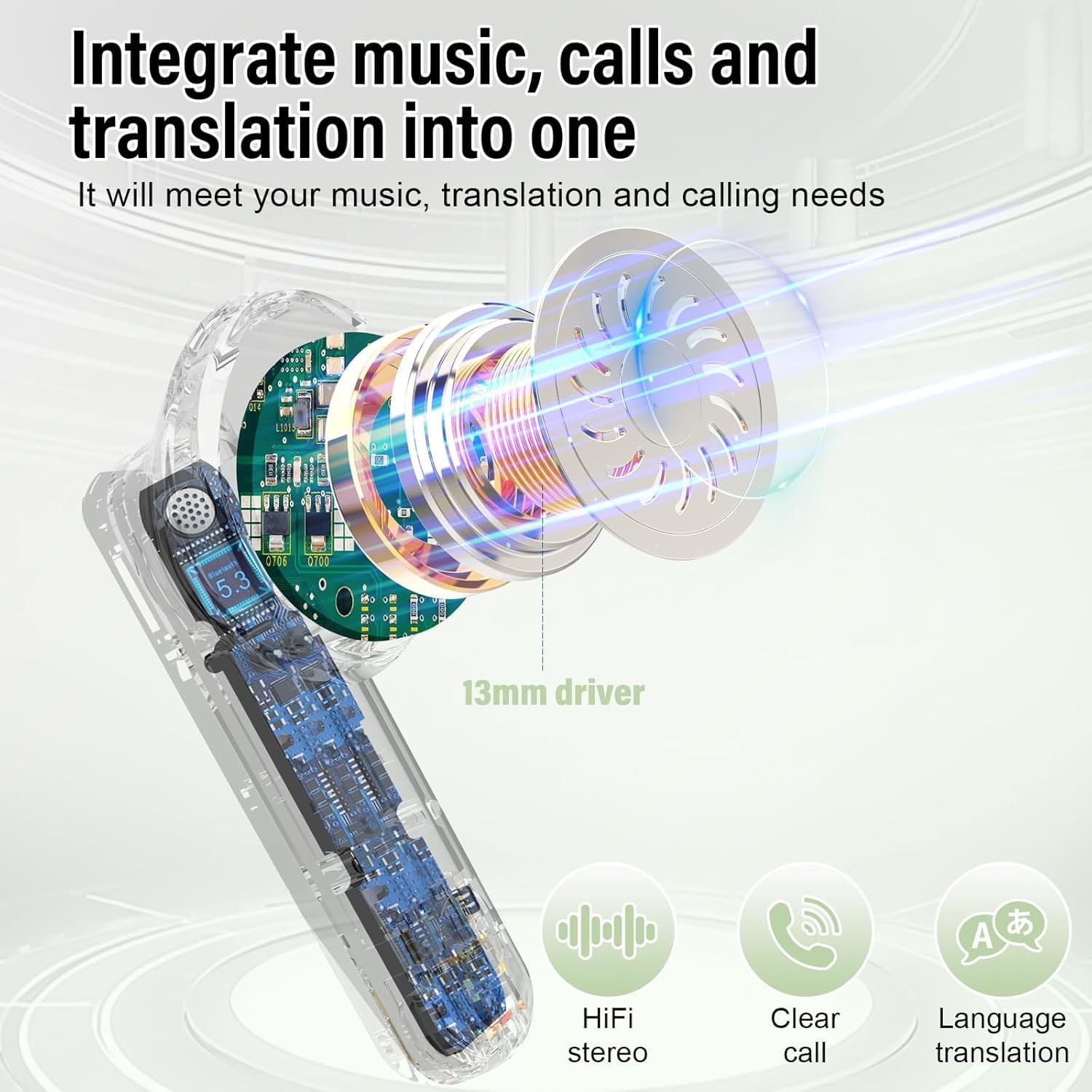 Навушники-перекладачі AI, 3-в-1 з 164 мовами в реальному часі, фото №4
