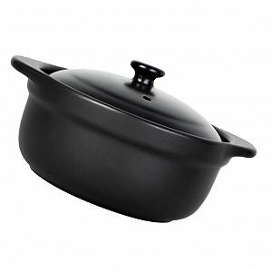 Кастрюля керамическая жаропрочная с крышкой антипригарная для супов и риса - Фото 1