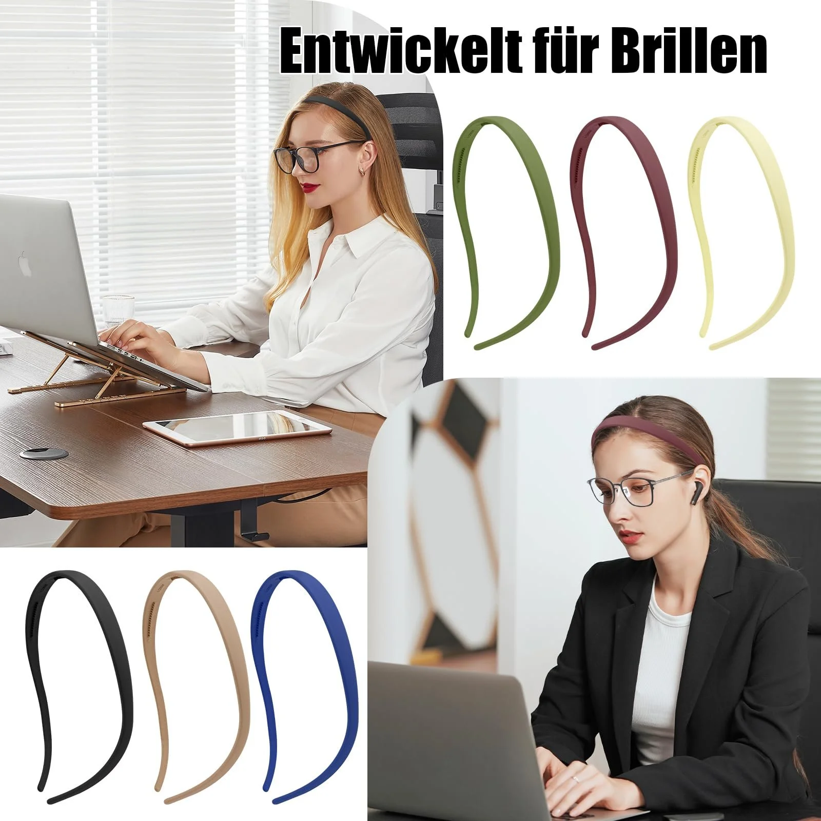 Набор обручей на голову для очков, 6 штук, фото №6