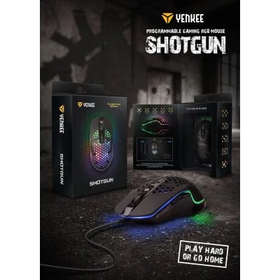 Мышка YENKEE YMS 3030BK Shotgun USB Black (45015501), фото №5