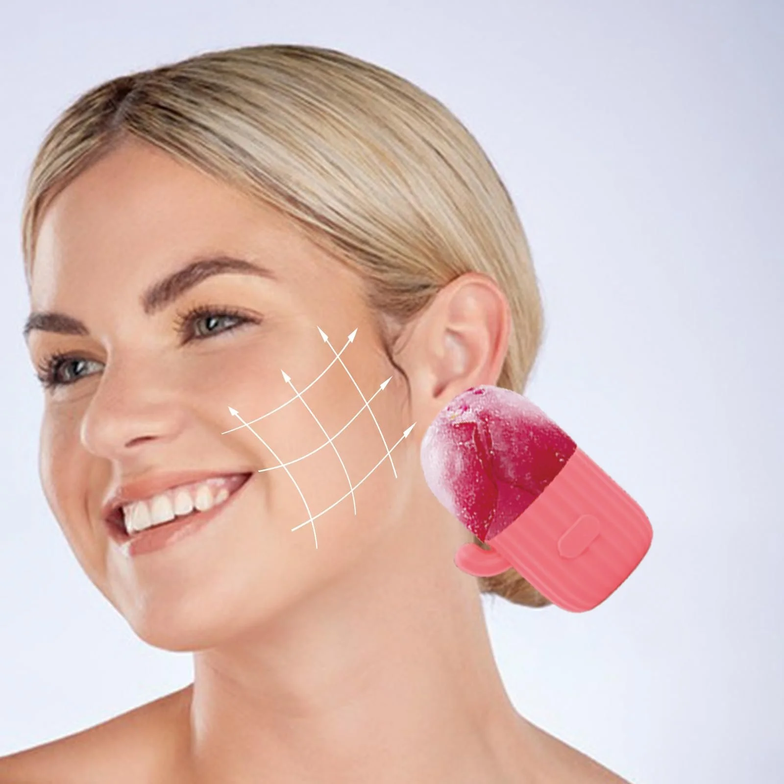 Кріоролер для обличчя Ice Face Roller силіконовий для звуження пор, фото №5