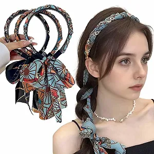 Набір широких пов'язок на голову для жінок з бантом - Фото 1