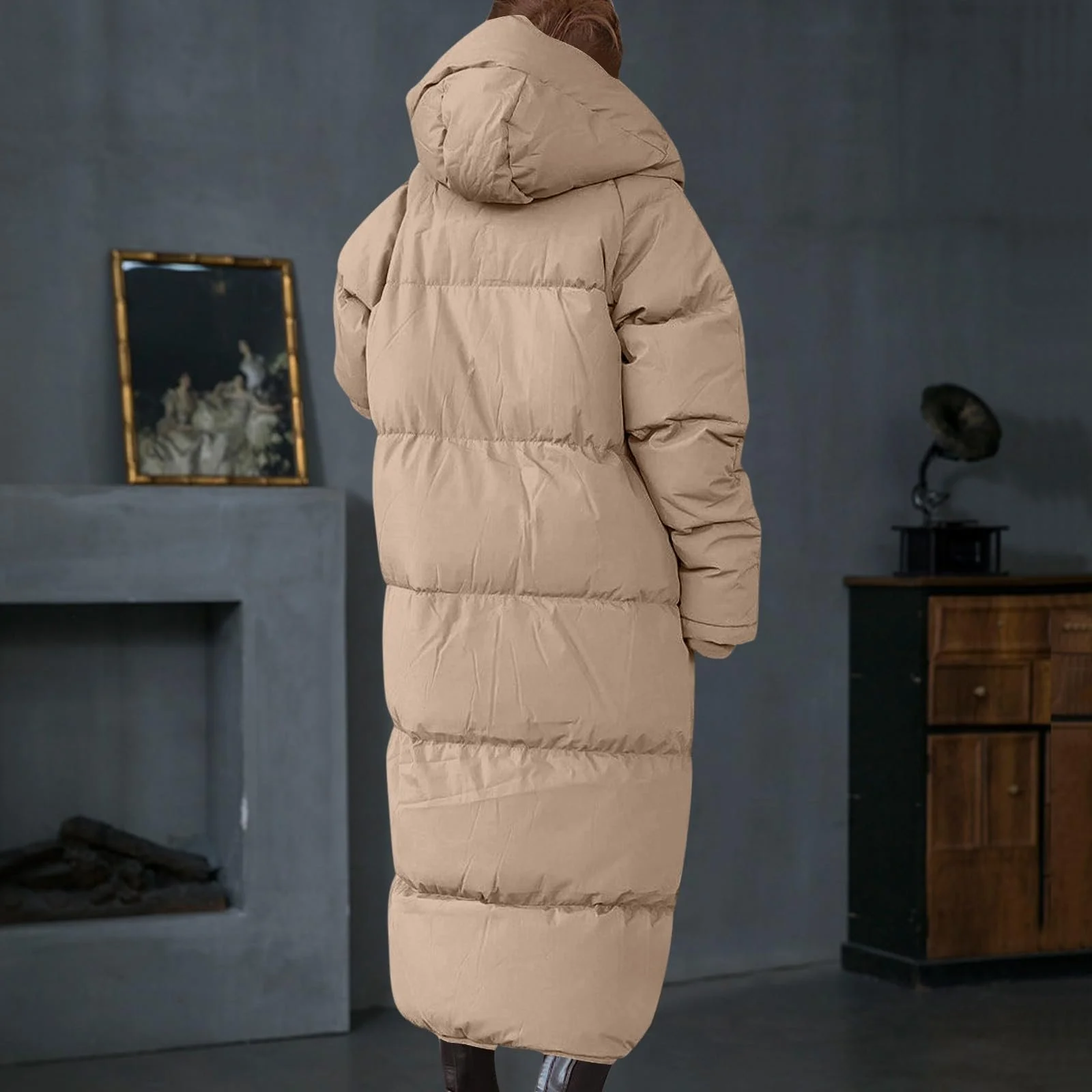 Женское стеганое пальто, фото №4 Женское стеганое пальто, фото №4