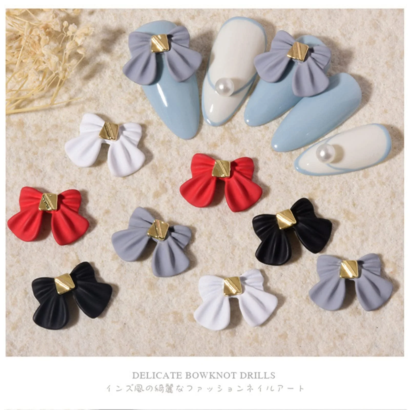 Украшения для ногтей Бантики 20 штук 3D смола Бантики для дизайна ногтей DIY Бантики Стразы для ногтей Ювелирные изделия Аксессуары для маникюра, фото №6