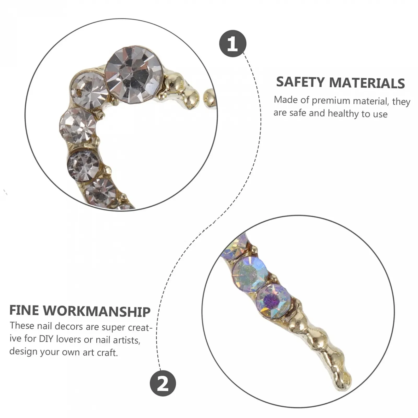 Прикраса для нігтів 36 шт, аксесуари для манікюру, фото №9