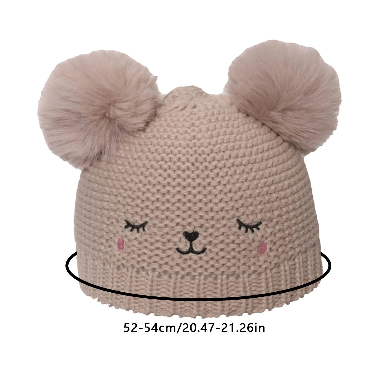 Дитяча в'язана шапка-біні, тепла шапка, фото №4