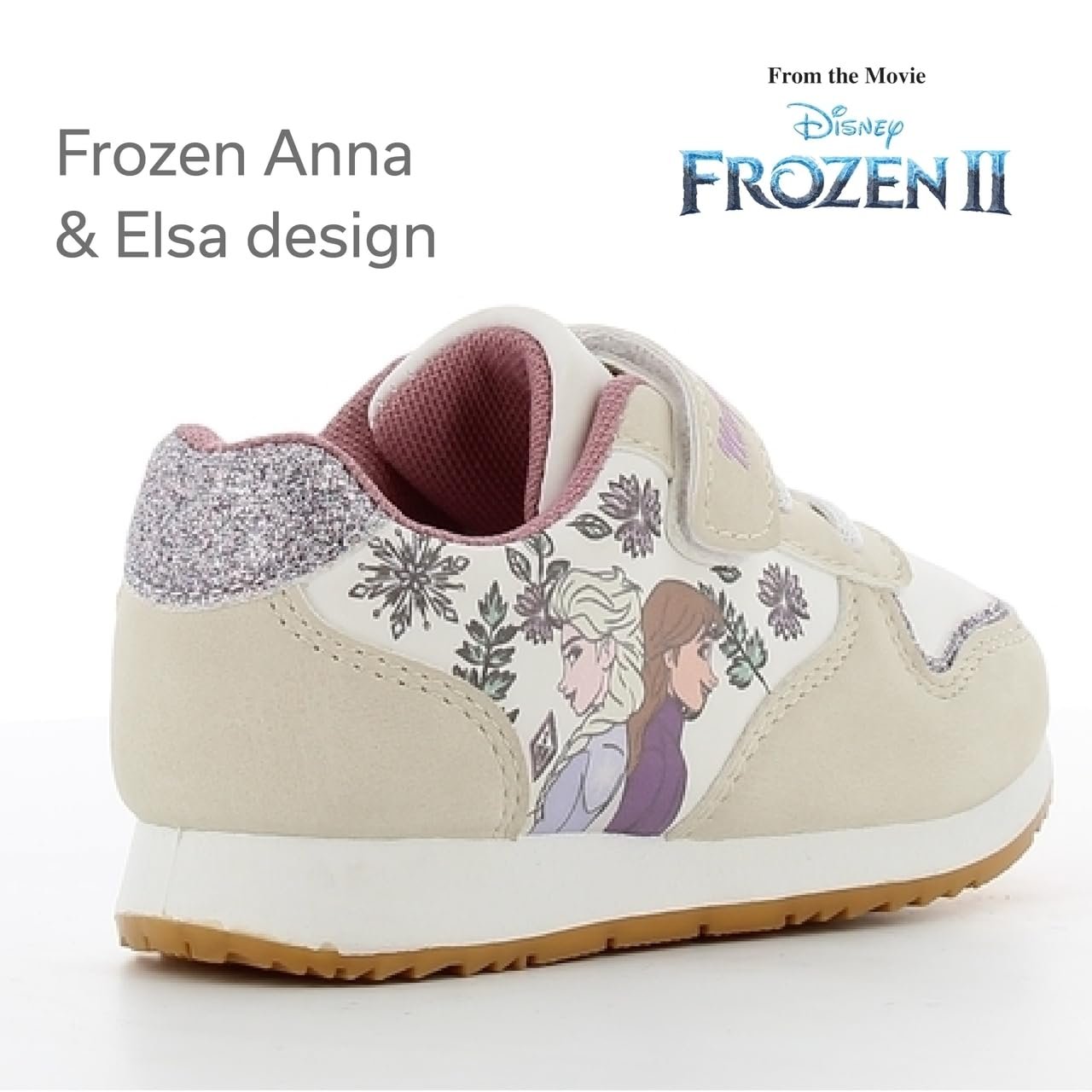 Кроссовки Disney Frozen для девочек, Кроссовки с Анной и Эльзой, кроссовки Frozen на липучках, спортивная обувь, кроссовки с блестками для девочек, фото №4