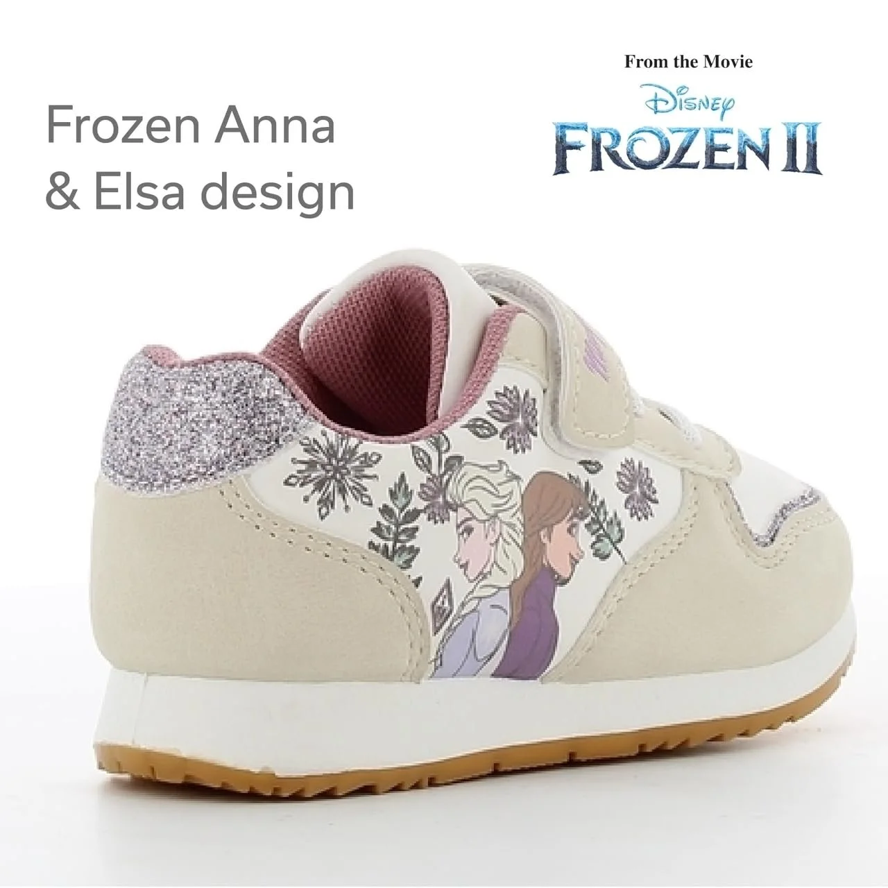 Кроссовки Disney Frozen для девочек, Кроссовки с Анной и Эльзой, кроссовки Frozen на липучках, спортивная обувь, кроссовки с блестками для девочек, фото №4