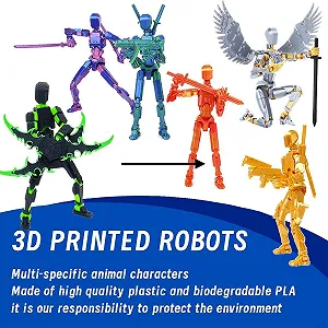 Набор фигурок T13 Titanium 13 Nova T-13 3D-печать Multi-Jointed Blua synthetic.ua - Фото 1