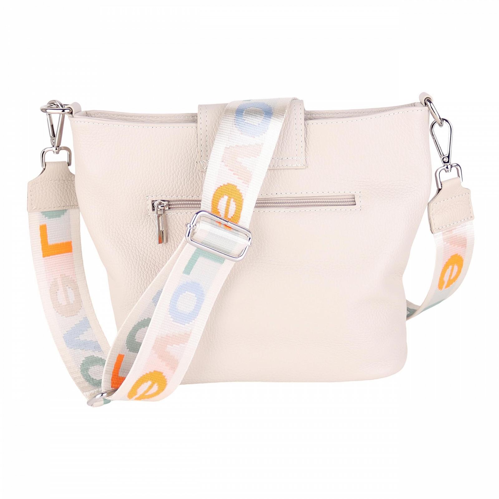 Сумка на плечо MIRROSI Женская, Натуральная кожа, Сделано в Италии, Богемный стиль, 30 x 24.50 x 9 см (Ш x ВxТ), Много места для хранения, Сумка, Нагрудная сумка, Сумка через плечо (1 сумка и 2 ремня), фото №3