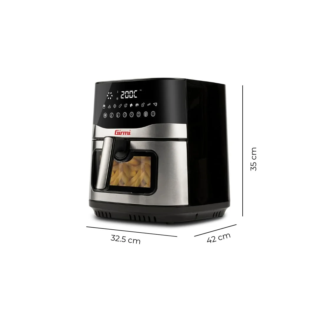 Мультипечь Girmi Ecofrit Premium FG90 2200 Вт 9 л двойной нагрев окно, фото №2