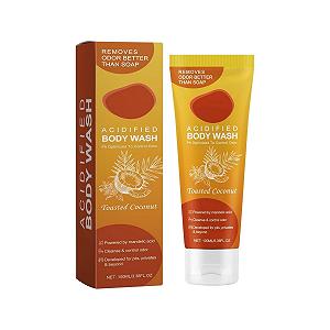 Гель для душу для контролю запаху з мигдальною кислотою та кокосовою олією без SLS - Фото 1