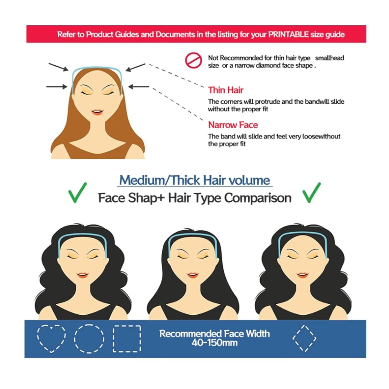 Обруч Квадратний для волосся кучерявого, фото №4