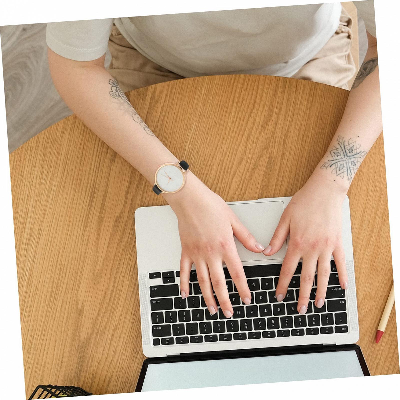 Женские часы Healvian с тонким кожаным ремешком, стильные кварцевые часы для женщин, минималистичные часы с черным ремешком, белые, разноцветные, фото №9 Женские часы Healvian с тонким кожаным ремешком, стильные кварцевые часы для женщин, минималистичные часы с черным ремешком, белые, разноцветные, фото №9