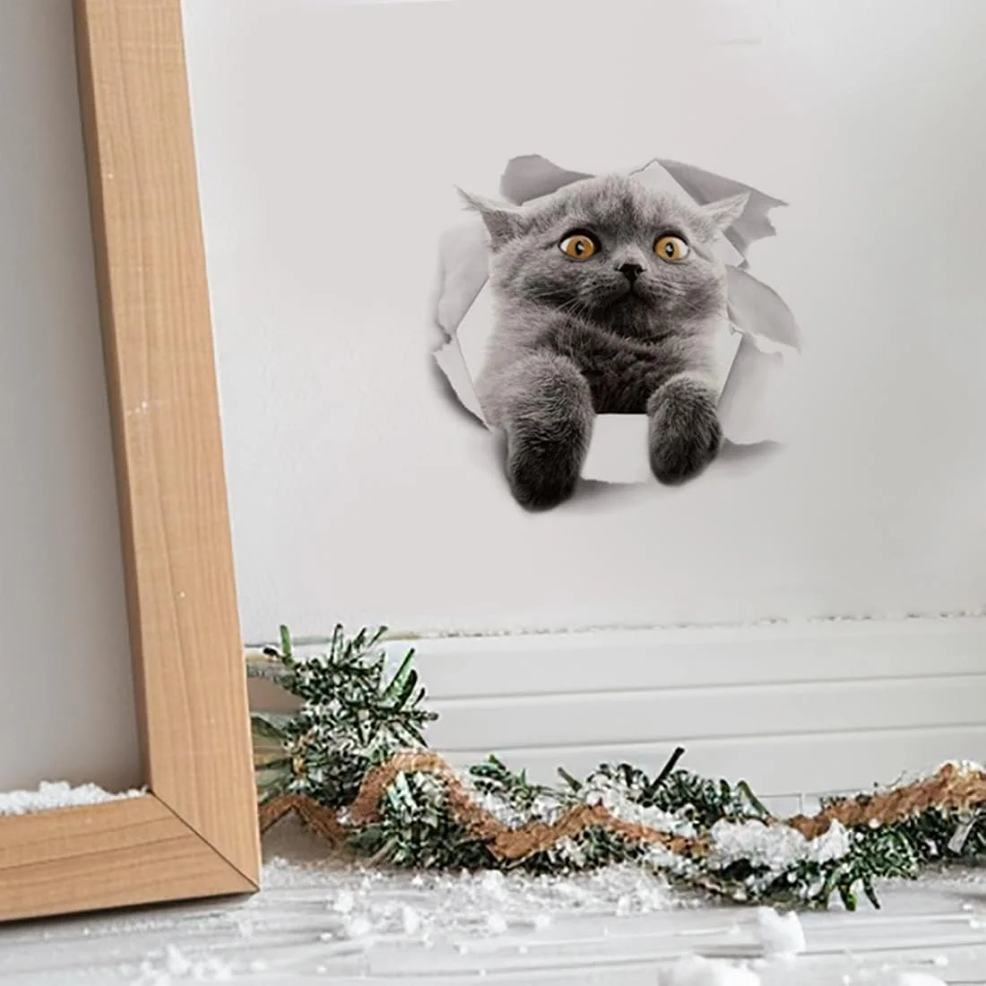 Наклейки на стіну 3D Коти 6 шт. Знімні Багатоколірні, фото №5 Наклейки на стіну 3D Коти 6 шт. Знімні Багатоколірні, фото №5