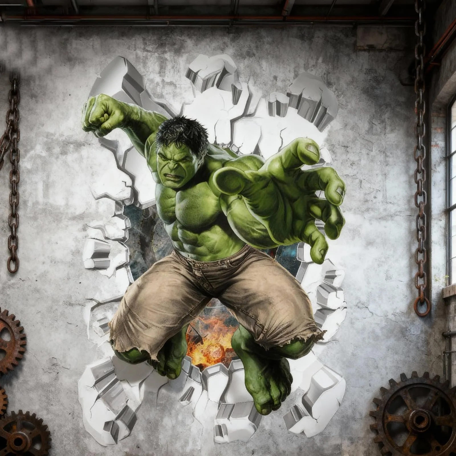 Наклейка на стіну Hullk 3D Аніме Постер 40 x 60 см, фото №3 Наклейка на стіну Hullk 3D Аніме Постер 40 x 60 см, фото №3