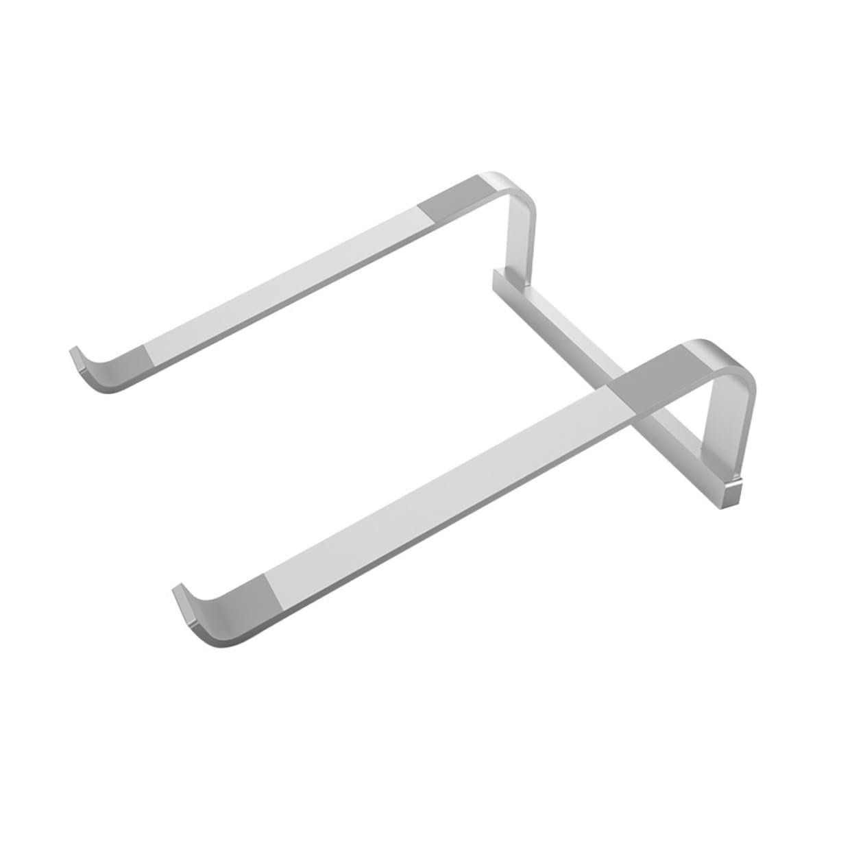 Портативная Подставка для ноутбука алюминиевая Эргономичная Поднятая Компьютерная Подставка с функцией охлаждения Вентилируемая База для ноутбука Совместима с ноутбуками и планшетами Серебристая, фото №1