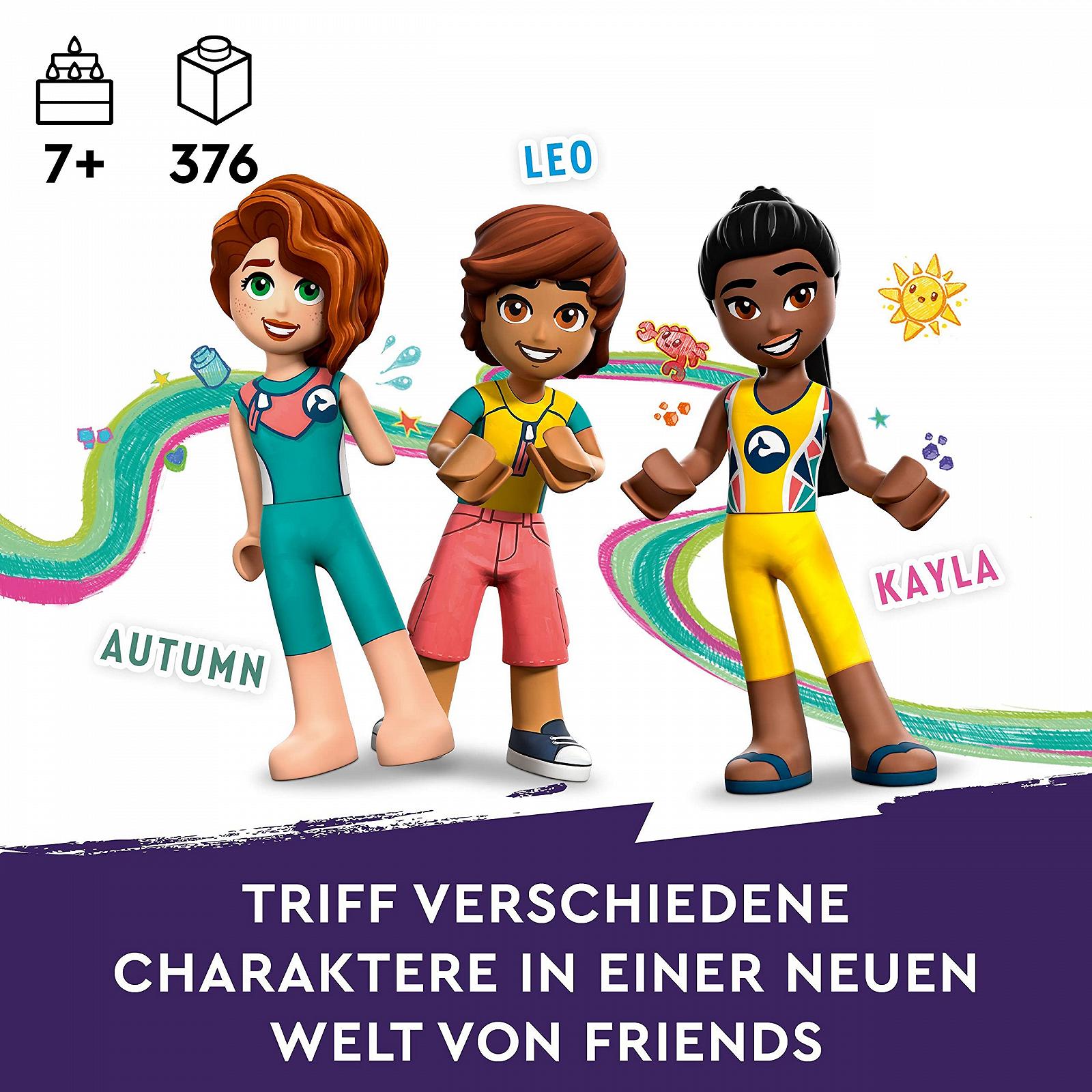 Конструктор LEGO 41736 Friends Центр морського порятунку Ветеринарний набір з видрою, морським коником і черепахою для дітей від 7 років, фото №2