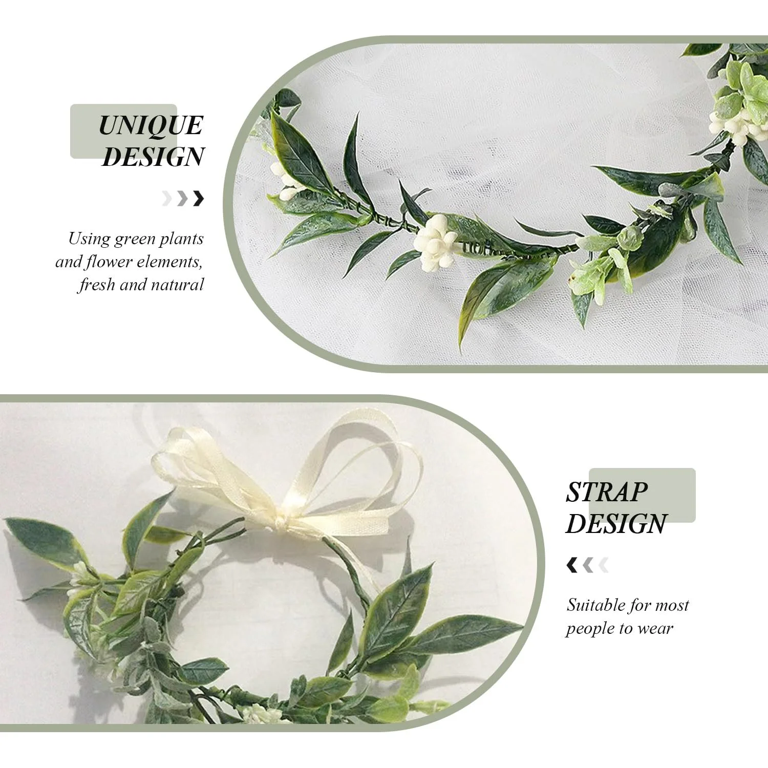 Венок Цветочный Зеленый, фото №3