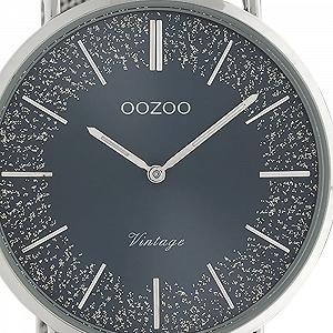 Вінтажний Плоский Жіночий Годинник Oozoo з Міланським Металевим Ремінцем з Нержавіючої Сталі, Блискуча Лінія з Блискучими Елементами на Циферблаті 40 мм synthetic.ua - Фото 1