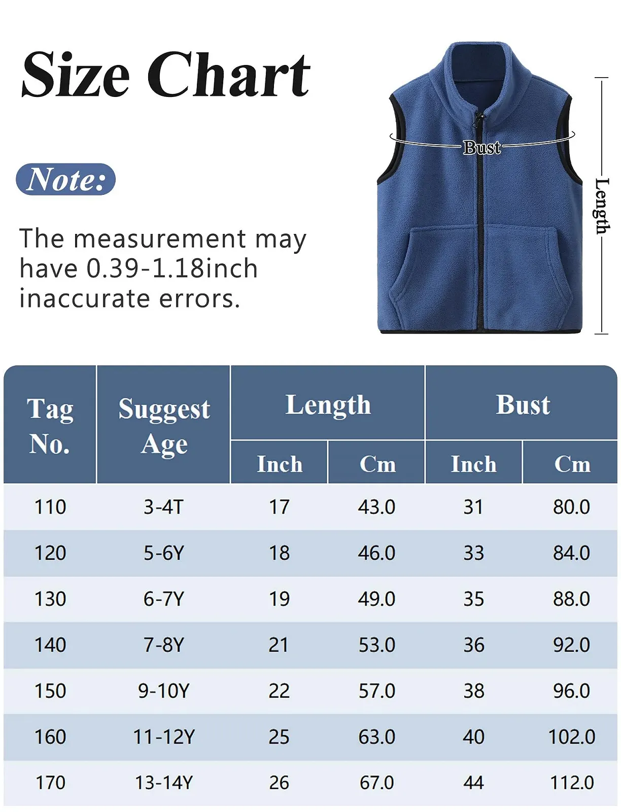 Жилет Флисовый FEOYA Детский Зимний для Мальчиков, фото №6