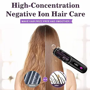 Бездротова щітка для стайлінгу Go Brush Pro для короткого волосся 3 рівні нагріву synthetic.ua - Фото 1