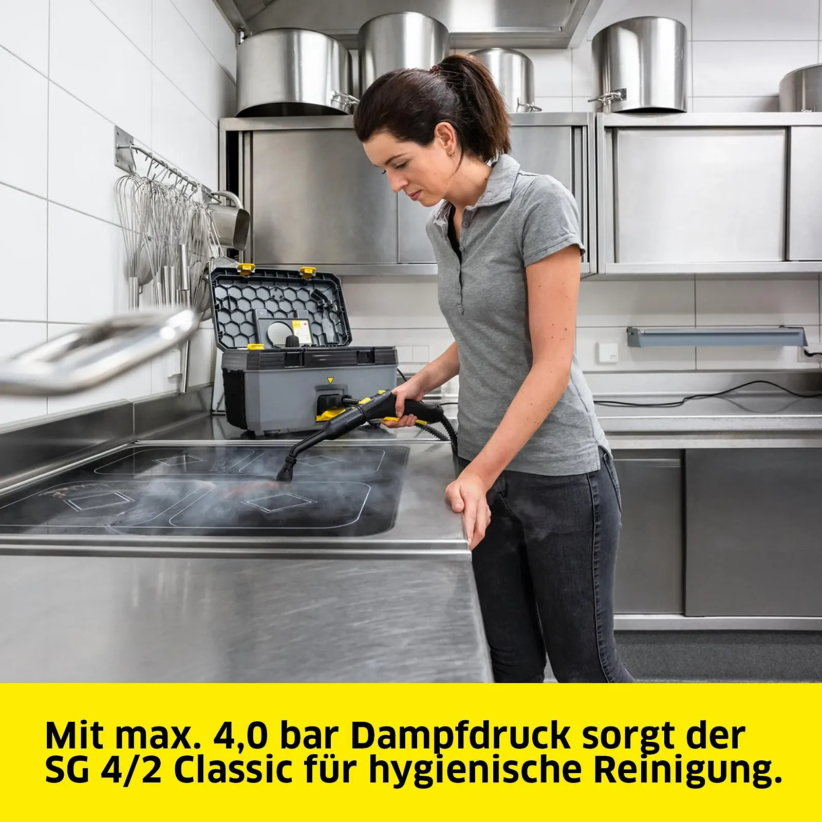 Пароочисник Kärcher Classic SG 4/2 4 Bar 0.5 л + 1.5 л 2.5 м з насадками, фото №2